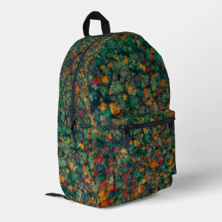 Colorful Treetops Printed Backpack