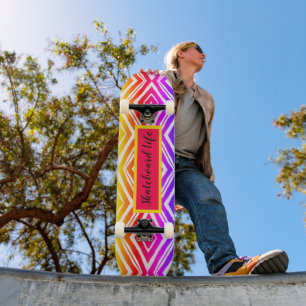  Colorful Trendy Geometric Skateboard