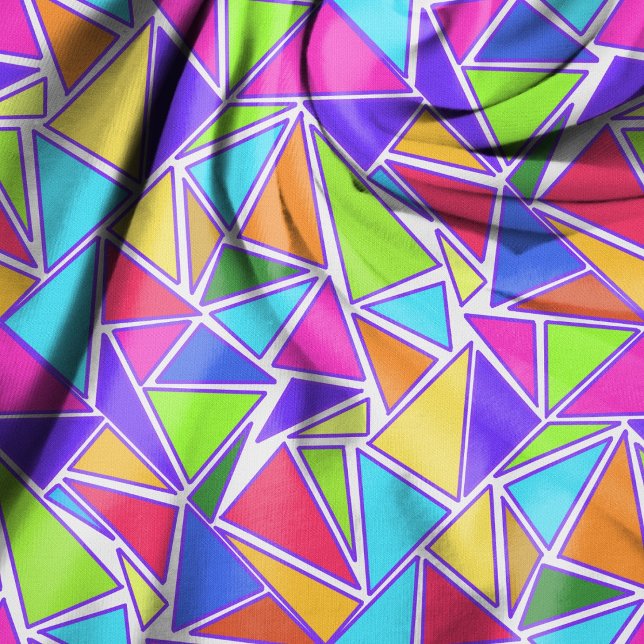 Colorful Triangles Pattern Fabric (Creator Uploaded)