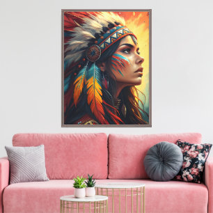 Colorful Tribal Spirit Art Print