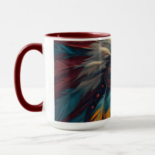 Colorful Tribal Spirit Art Print Mug