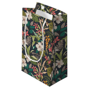 Colorful Tropical Flower Pattern Small Gift Bag