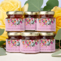 Colorful Tropical Flowers Disco Balls Neon Glow