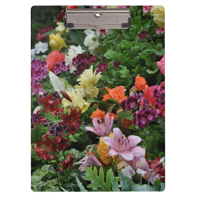 Colorful tropical garden clipboard (Front)