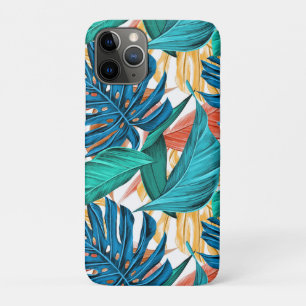 Colorful tropical leaves, exotic pattern design, Case-Mate iPhone case