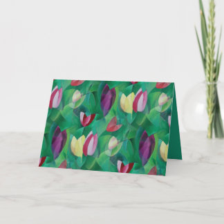 Colorful Tulips Card