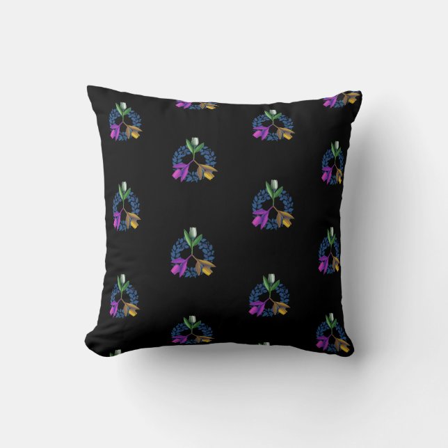 Colorful Tulips Cushion (Front)