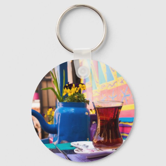 Colorful Turkish Tea Key Ring (Front)