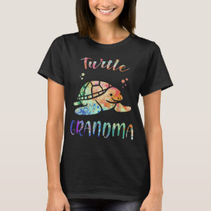 Colorful Turtle Grandma  Promoted To Grandma 2021  T-Shirt