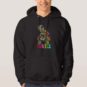 colorful Turtle Retro Throwback Sea Vacation Psych Hoodie