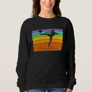 Colorful Unique Retro Vintage Men's Women's Soccer Sweatshirt