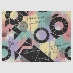 Colorful Urban Graffiti Pattern (10) Tissue Paper