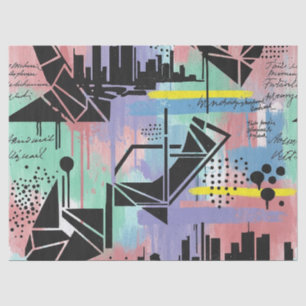 Colorful Urban Graffiti Pattern (11) Tissue Paper