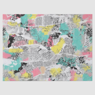Colorful Urban Graffiti Pattern (3) Tissue Paper
