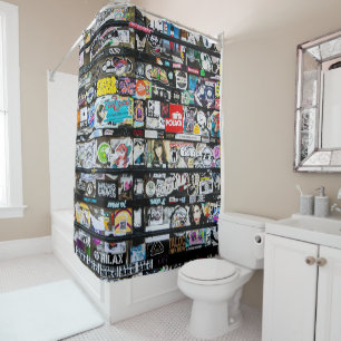 Colorful Urban Street Art Shower Curtain