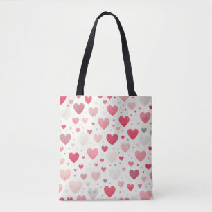 Colorful Valentine's day heart Tote Bag