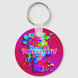 Colorful Valentine's Day Key Chain