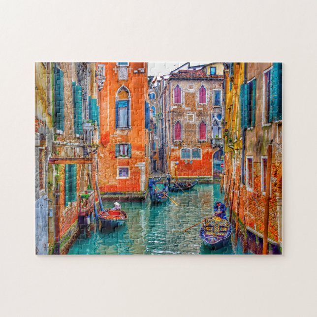 Colorful Venice Italy Travel Photo Jigsaw Puzzle (Horizontal)