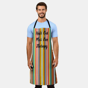 Colorful Vertical Retro Stripes  Apron