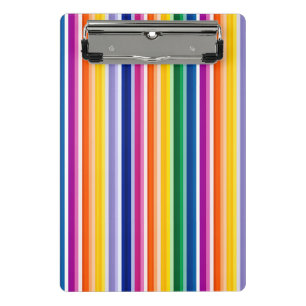 Colorful Vertical Stripes Design Mini Clipboard