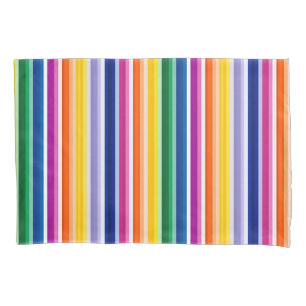 Colorful Vertical Stripes Design Pillowcase