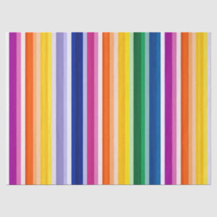Colorful Vertical Stripes Design Tissue Paper