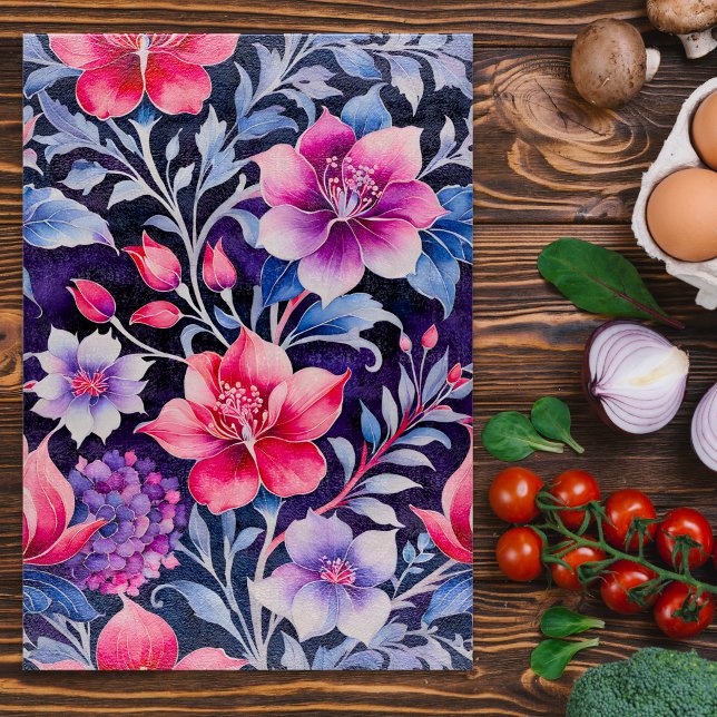 Colorful Vintage Fabric Art Chopping Board (Creator Uploaded)