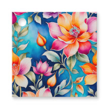 Colorful Vintage Fabric Art Gift Tags