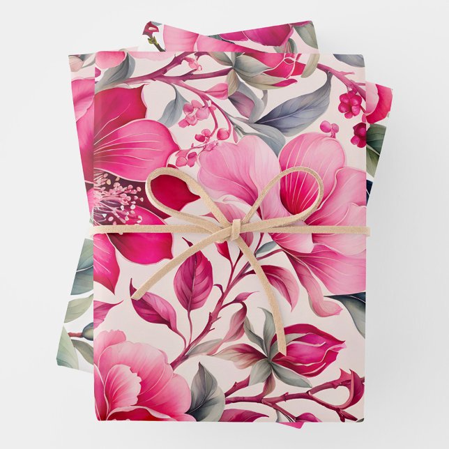 Colorful Vintage Fabric Art Wrapping Paper Sheets (Creator Uploaded)