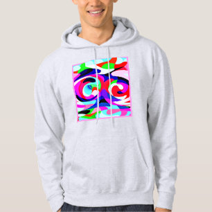 Colorful Vivid Abstractions Pattern Hoodie