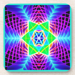 Colorful Vivid Pattern Coaster