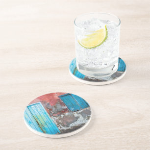 Colorful wall, door and shutters coaster