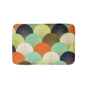 Colorful wallpaper: artistic design. bath mat
