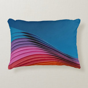 Colorful Wave Decorative Cushion