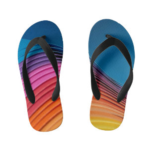 Colorful Wave Kid's Jandals