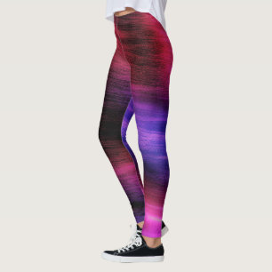 Colorful Wave Pattern Leggings