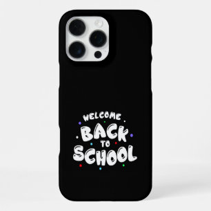 Colorful Welcome Back to School Typography iPhone 16 Pro Max Case