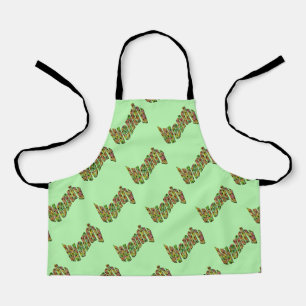 Colorful Wendy Name, Apron