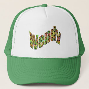 Colorful Wendy Name, Truckers Hat
