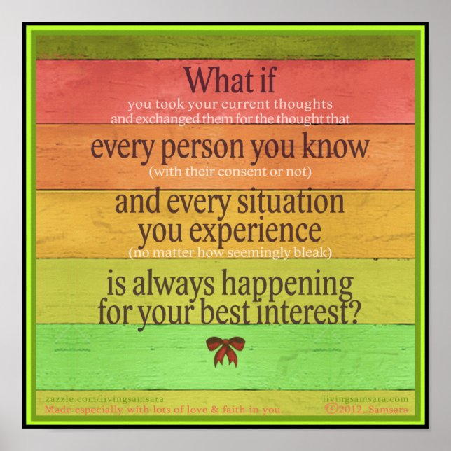 Colorful "What if...Best Interest" Poster (Front)