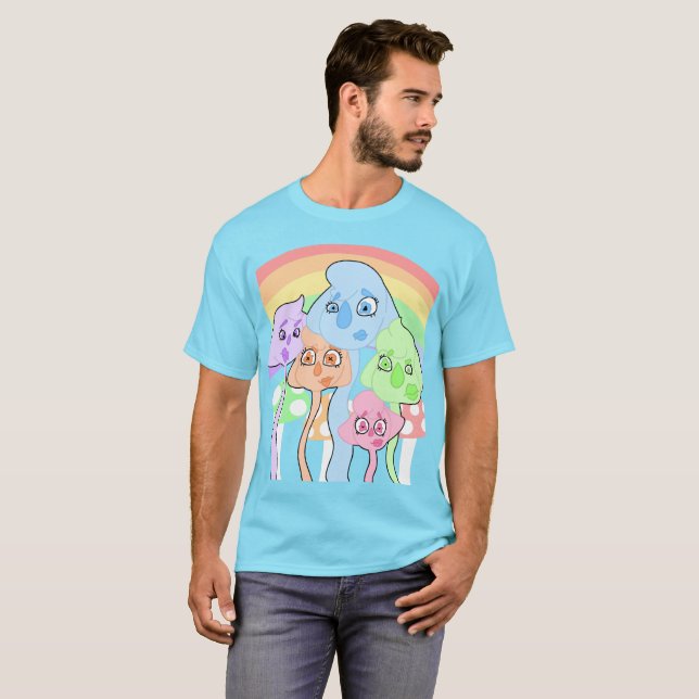 Colorful Whimsical Creatures T-Shirt (Front Full)