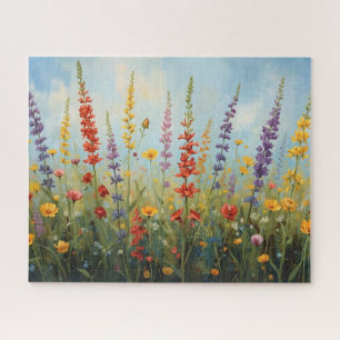 Colorful Wildflowers in the Meadow  Jigsaw Puzzle