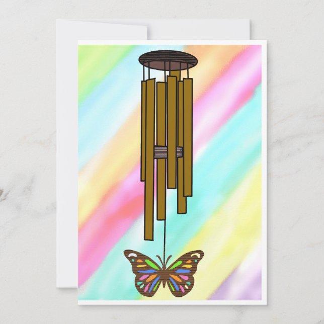 Colorful Wind Chime Card (Front)