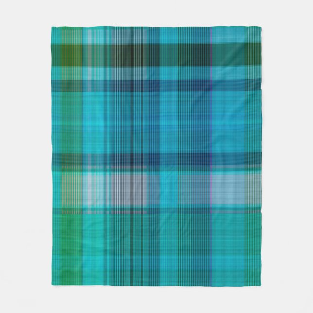 Colorful winter masculine seamless plaid texture.  fleece blanket (Front)