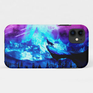 Colorful wolf howling Case-Mate iPhone case