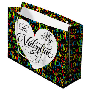 Colorful Words Of Love Large Gift Bag