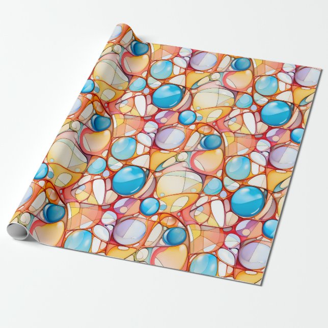 Colorful wrapping paper abstract pattern - Chic & (Unrolled)