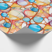 Colorful wrapping paper abstract pattern - Chic &