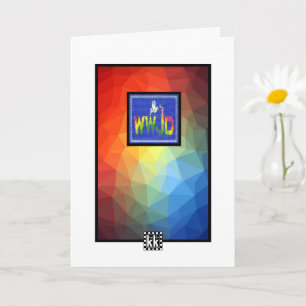Colorful WWJD Greeting Card