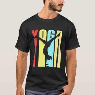Colorful Yoga Instructor Exercise Handstand Awesom T-Shirt